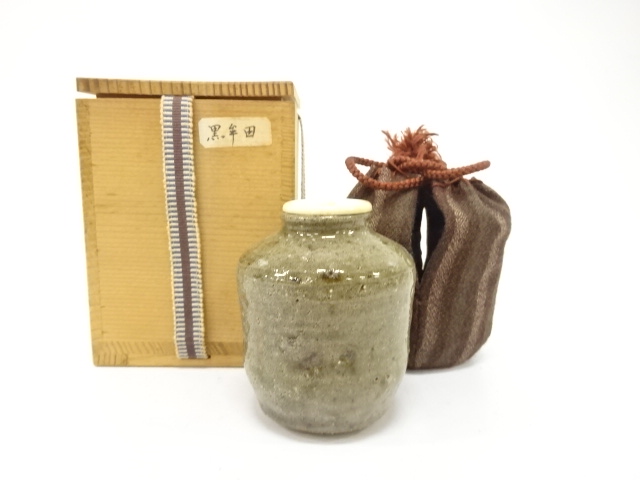 JAPANESE TEA CEREMONY / CHAIRE TEA CONTAINER / ASH GLAZE